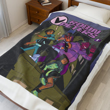 Load image into Gallery viewer, Cozy Superhero Velveteen Plush Blanket – Ideal for Movie Nights, Kids&#39; Rooms, Gifts for Birthdays, Comic Fans, Home Décor
